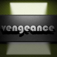 vengeance word of iron on carbon photo
