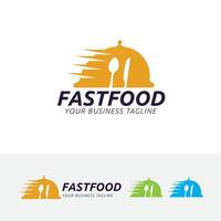 Fast food logo design template vector