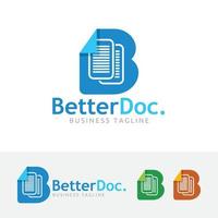 Document vector logo design