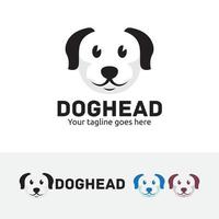 Dog head logo design vector