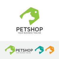 Pet shop vector logo design