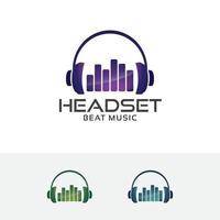 Headphone vector logo design