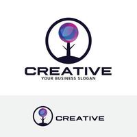 Tree vector concept logo design