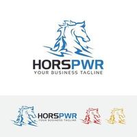 Horse power vector logo template