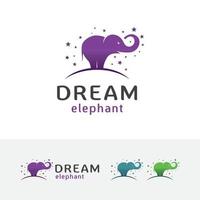 diseño de logotipo de vector de elefante