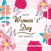 card for womens day vector