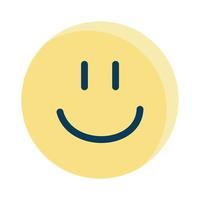 Isolated happy emoji vector design