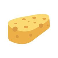 diseño de vector de icono de queso aislado
