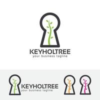 Keyhole vector logo design template