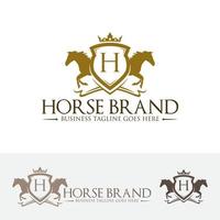 Horse brand vector logo template