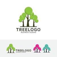 diseño de logotipo de vector de árbol