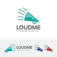 Loudspeaker vector logo design template