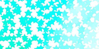 Light Green vector template with neon stars.