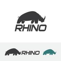 Rhino vector logo design