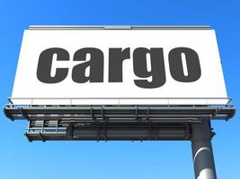 cargo word on billboard photo