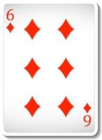 Ace of Diamonds Playing Card Isolated vector