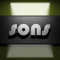 sons word of iron on carbon photo