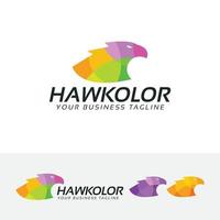 diseño de vector de color de halcón