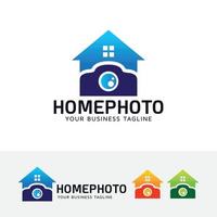 Home photography vector logo template