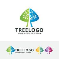 diseño de logotipo de concepto de árbol vector