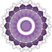 Vintage mandala with thin lines vector