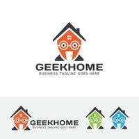 House mascot logo design vector