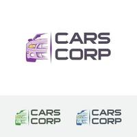 diseño de logotipo de concepto de vector de coche