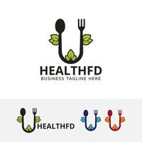 Health food vector logo design