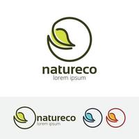 Nature concept logo design vector