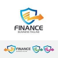 Finance vector logo design template