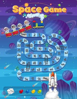 Space maze puzzle game template