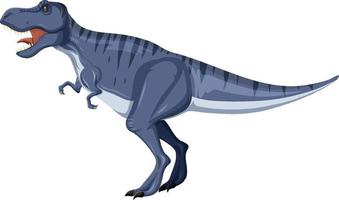 tiranosaurio rex dinosaurio sobre fondo blanco vector