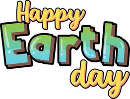 Happy earth day banner design vector