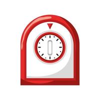 temporizador de reloj de cocina vector