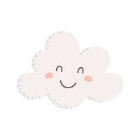 cute cloud cartoon vector