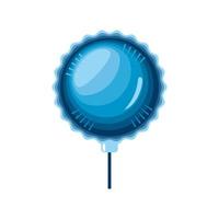 glossy balloon party vector