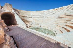 The ruins of the old amphitheater in Turkey photo