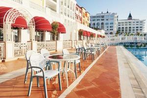 The popular resort Amara Dolce Vita Luxury Hotel. With pools and water parks and recreational area along the sea coast in Turkey. Tekirova-Kemer photo