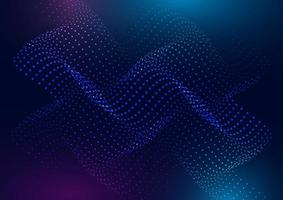 abstract background with flowing particles design vector