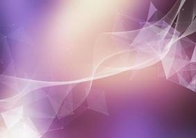 abstract modern technology background with low poly design and waves vector