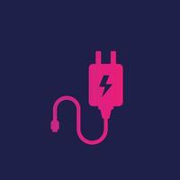 Mobile charger, vector trendy icon