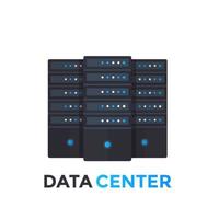 server, data center vector illustration