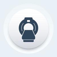 MRI scanner icon vector