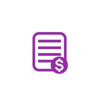 Payroll icon on white vector