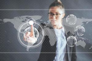 Innovative technologies in science and medicine. Technology to connect. The concept of security. photo