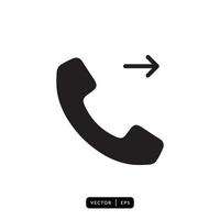 Telephone Icon vector - Sign or Symbol