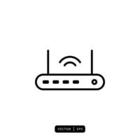 Router Icon Vector - Sign or Symbol