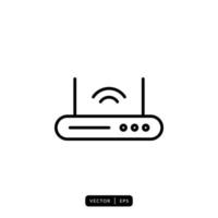 Router Icon Vector - Sign or Symbol