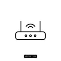 Router Icon Vector - Sign or Symbol