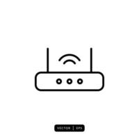 Router Icon Vector - Sign or Symbol